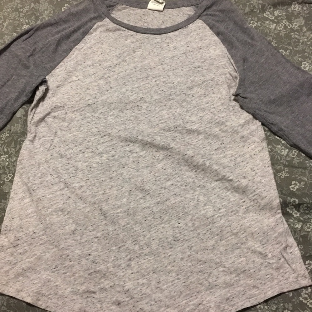 Pink marled gray baseball tee  ⚾️